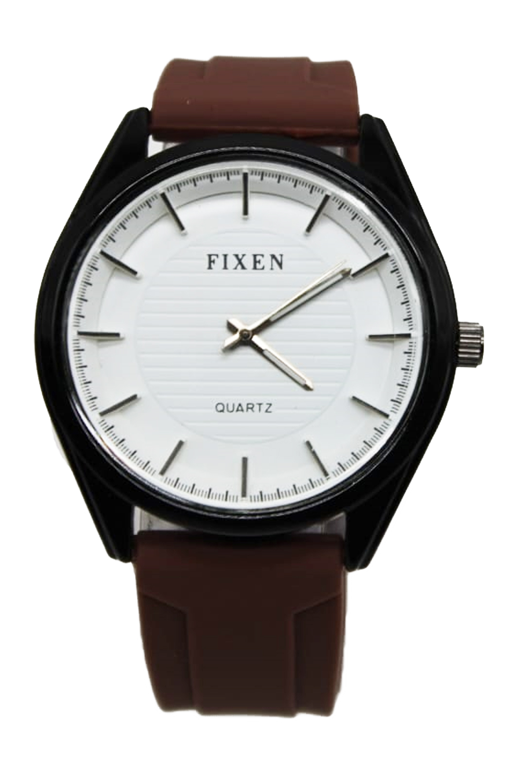 Analog Wrist Watch With Brown Strap